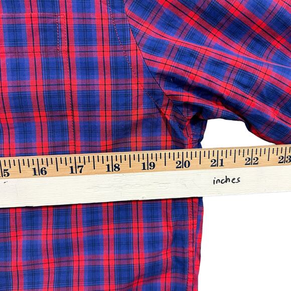 Vineyard Vines By Shep & Ian Plaid Long Sleeves Cotton Mens Shirt Medium - Picture 4 of 7
